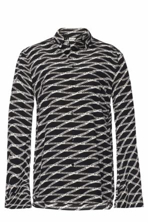 Shirt with logo print and stripes, zdjęcie 1 Shirt with logo print and stripes od Balenciaga